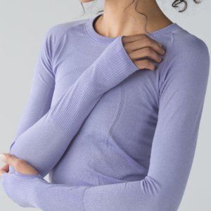 lululemon swiftly long sleeve crew - lilac